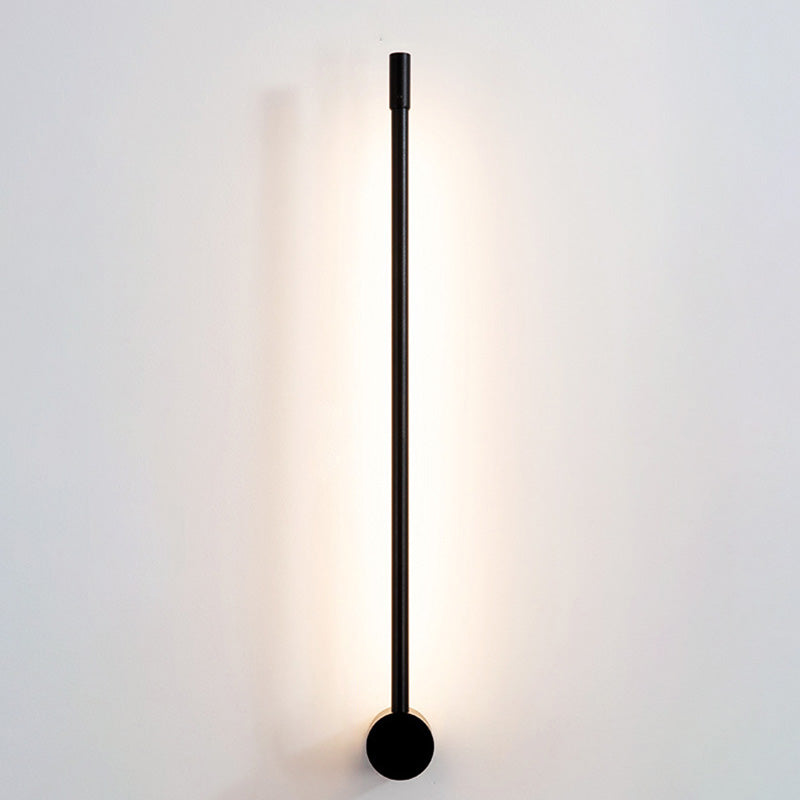 SUENTA Wandleuchte Slim Rod Treppen Aluminium LED Schwarz Gold Schwarz 23.5"