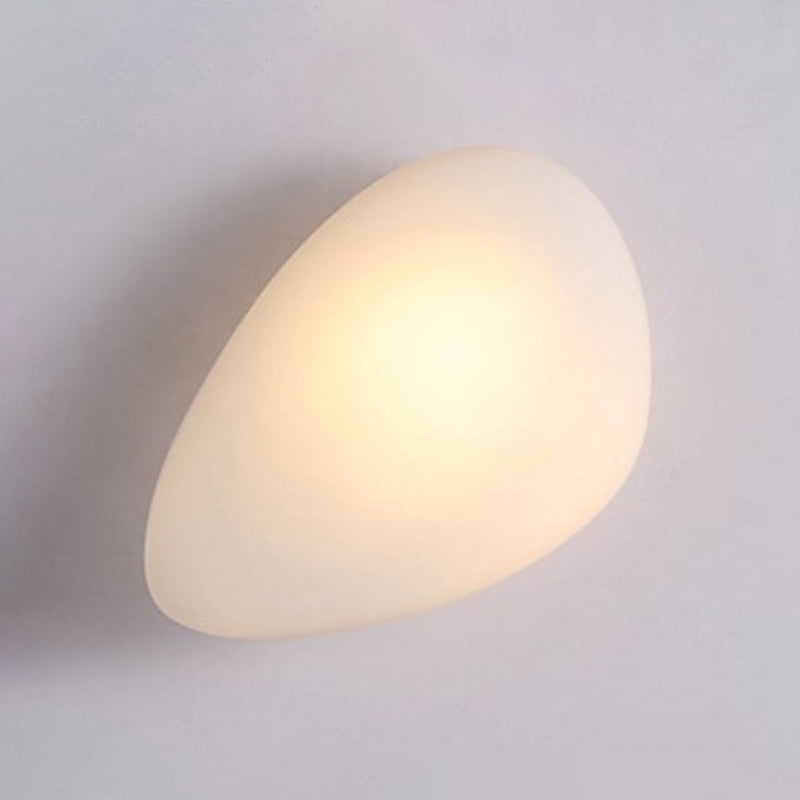 SUENTA Wandlampe Frosted Glass Cobblestone Größe 10-14Zoll 1-Licht Weiß Füllung
