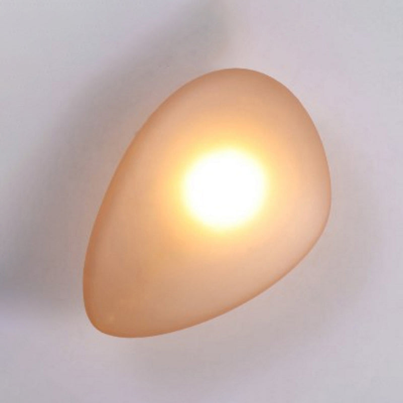 SUENTA Wandlampe Frosted Glass Cobblestone Größe 10-14Zoll 1-Licht Amber Füllung