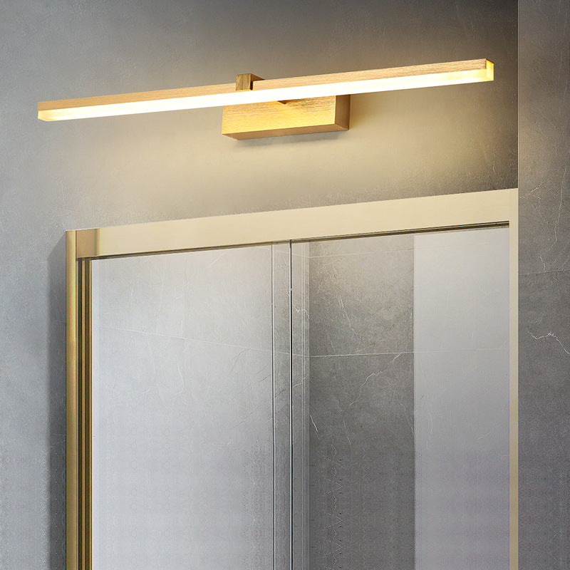 SUENTA Badbeleuchtung Goldene Stabförmige Metall LED Vanity