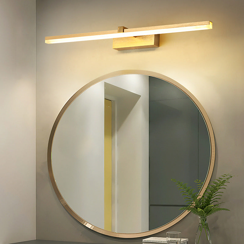 SUENTA Badbeleuchtung Goldene Stabförmige Metall LED Vanity