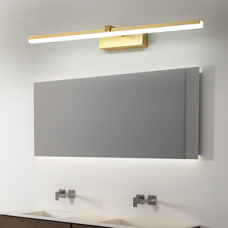 SUENTA Badbeleuchtung Goldene Stabförmige Metall LED Vanity