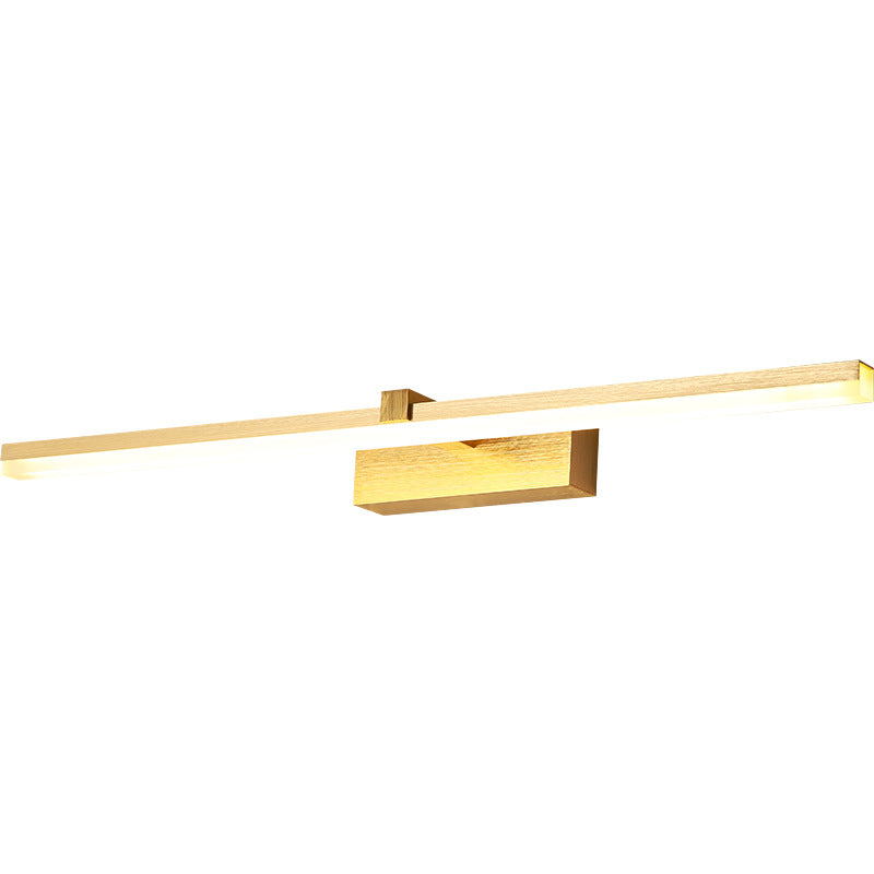 SUENTA Badbeleuchtung Goldene Stabförmige Metall LED Vanity