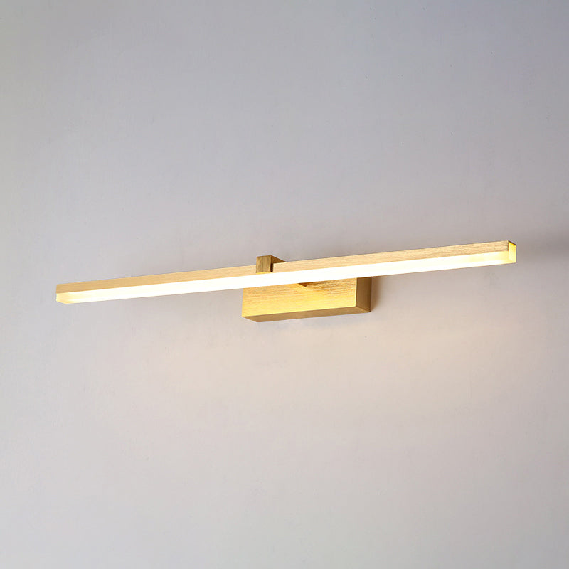 SUENTA Badbeleuchtung Goldene Stabförmige Metall LED Vanity Gold 16"