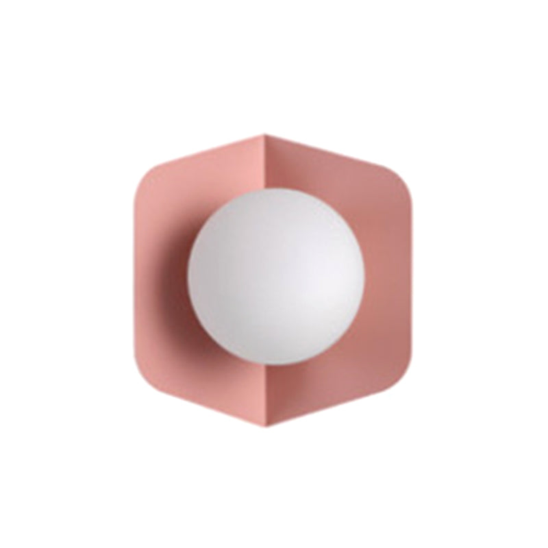 SUENTA Wandleuchte Metall Grau Innenraum LED Stil Nordic Modern Pink