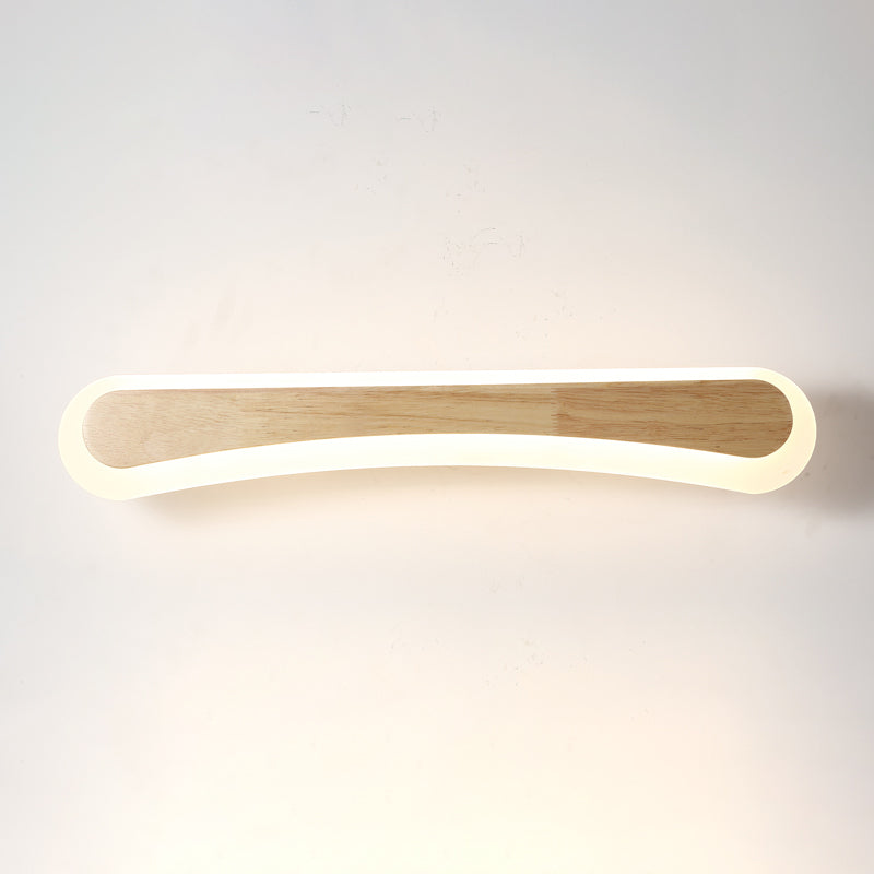 SUENTA Moderne Badezimmer-Wandlampe Holz LED Waschbeckenlampen