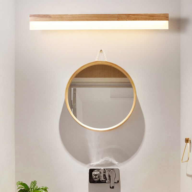 SUENTA Moderne Badezimmer-Wandlampe Holz LED Waschbeckenlampen