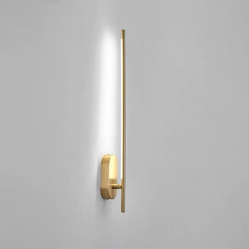 SUENTA Lineare Streifen Wandleuchte Metall Wandlampe Schwarz 4 LED 1.0 Messing Weiß