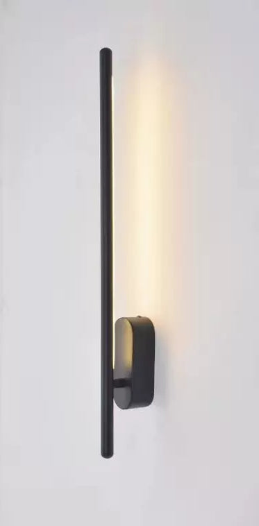 SUENTA Lineare Streifen Wandleuchte Metall Wandlampe Schwarz 4 LED 1.0 Schwarz