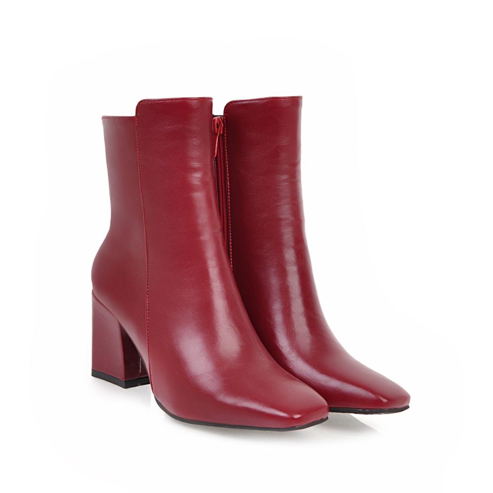 SUENTA Jorjo Damen Stiefeletten - Elegant mit hohem Absatz Rot