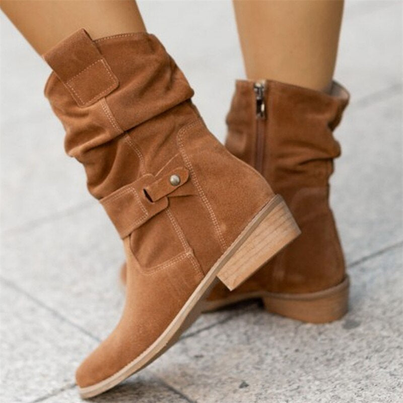 SUENTA Es Vedrà Damen Sommerstiefel - Lässig und Bequem für den Alltag Braun