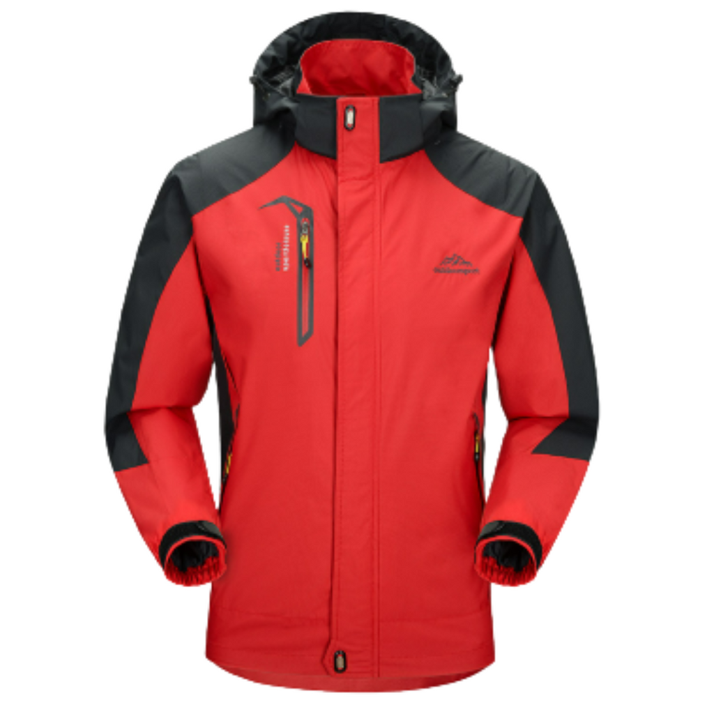 SUENTA Herren Winterjacke Mit Kapuze Für Outdoor Isolierung Rot