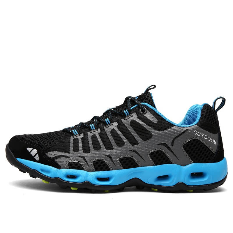 SUENTA Unisex Wander Schuhe Im Freien-Aktivitäten Vielseitig - Laufschuhe Schwarz Blau