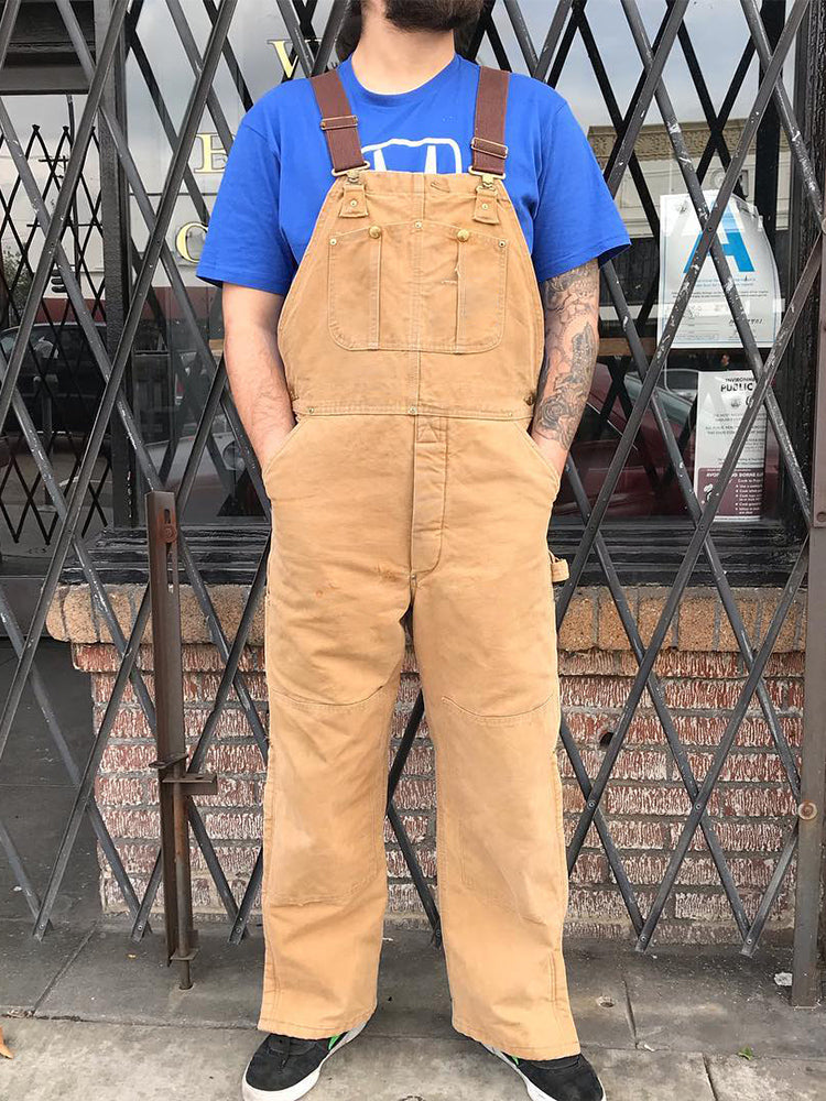 SUENTA Herren Enten-Latzhose Canvas Verstellbare Stretch-Träger - Overall