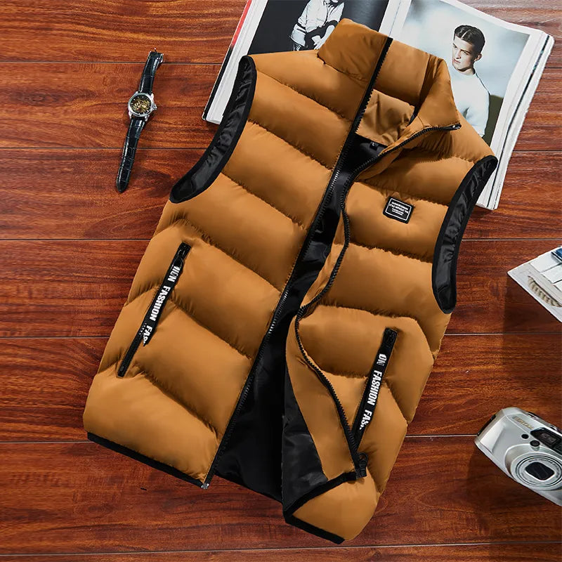 SUENTA Damen Winterbereiter Bodywarmer Stilvoll Wärmeisolierung Braun