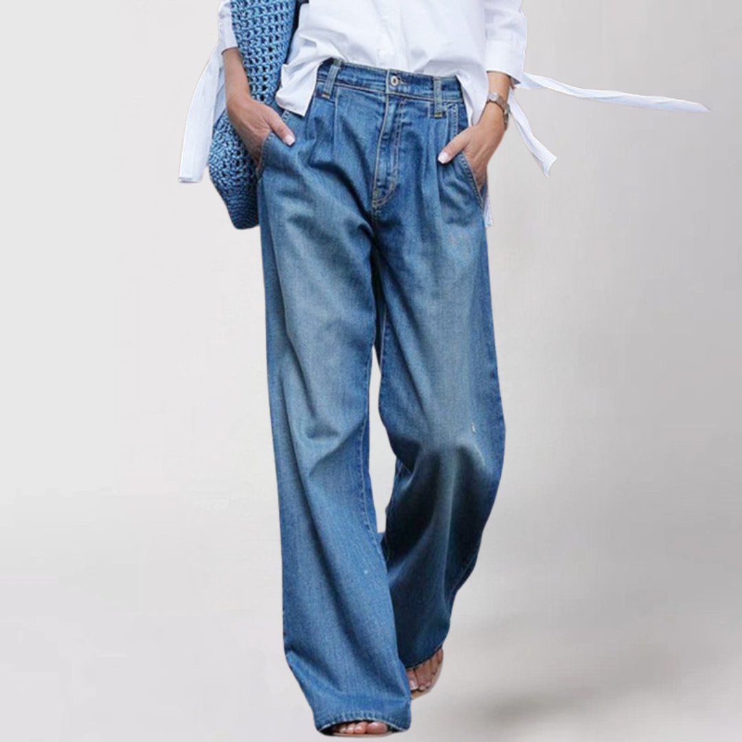Chāme - Komfortable Weit geschnittene Damen Jeans