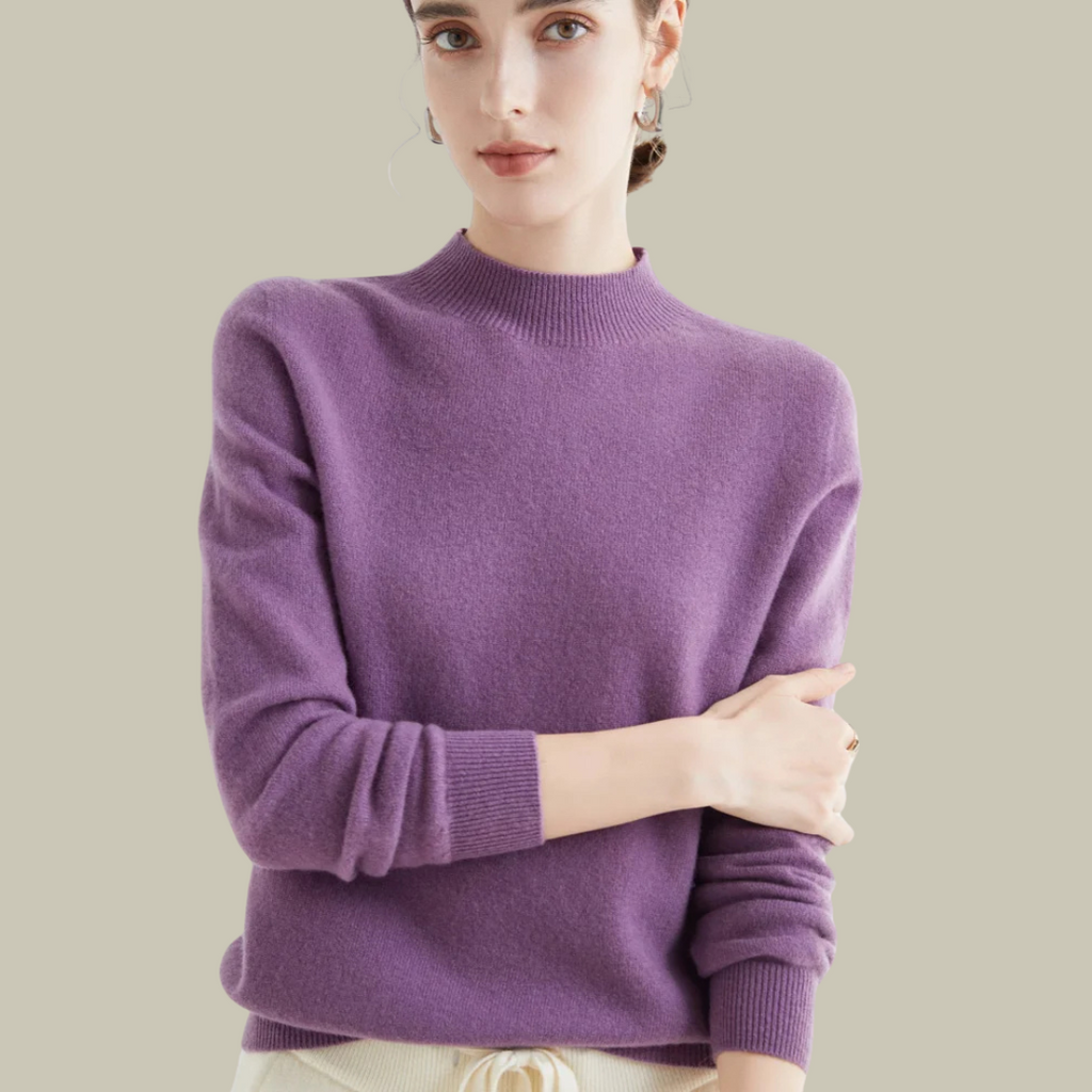 Parsha | Pullover invernale da donna a collo alto in lana merino