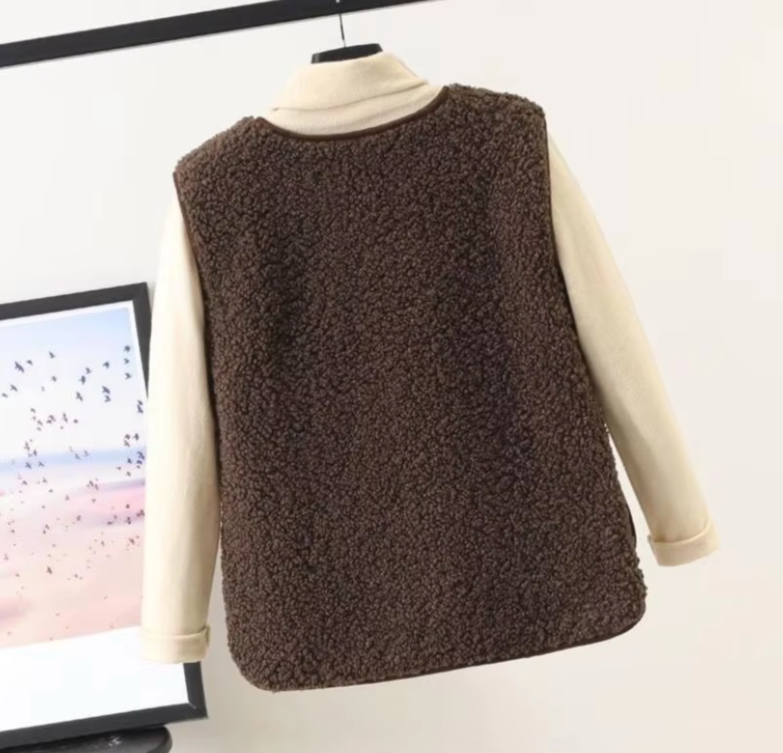 SUENTA Damen Winterfleeceweste Hochwertigem, Dickem Fleece Wärme
