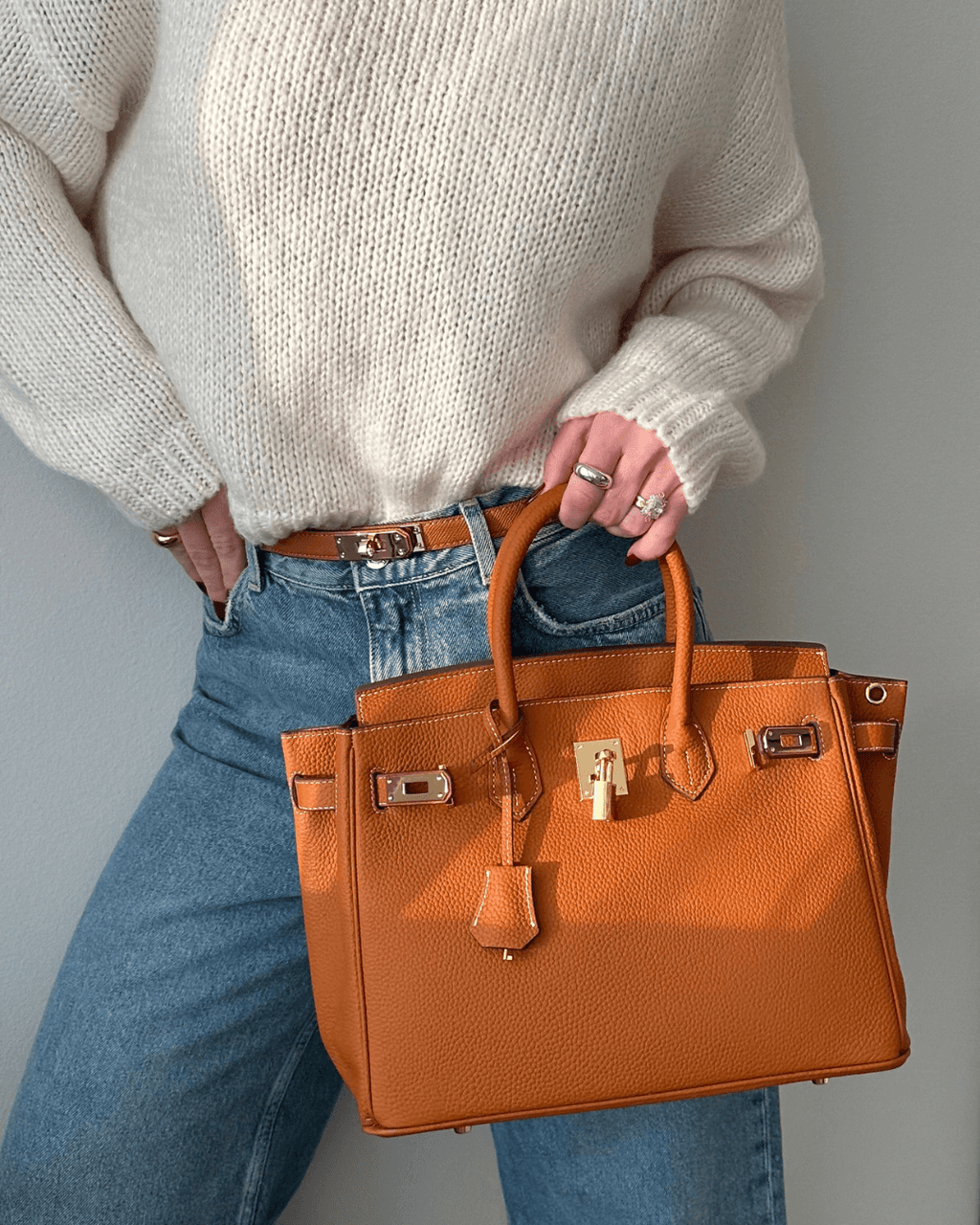 Free Spirit - Große Leder handtasche für Frauen