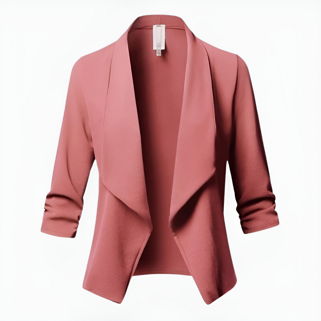 SUENTA Eleganter Blazer Mit Langen Ärmeln Für Damen Formal - Winterjacke Damen