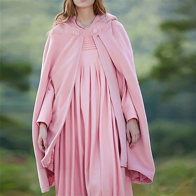 SUENTA Frauen Vintage Kapuzenmantel Kurz Optimal Aussehen Event Rosa