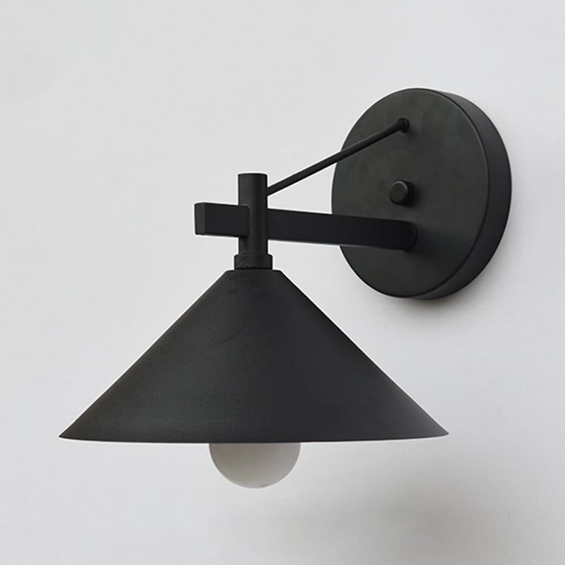 SUENTA Wandlampe Metallkegel Vintage Außenwandleuchte Schwarz