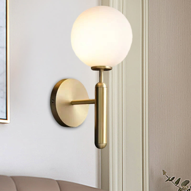 SUENTA Wandlampe Milchglas Zeitgenössisch 1 Kopf Messing Leuchten