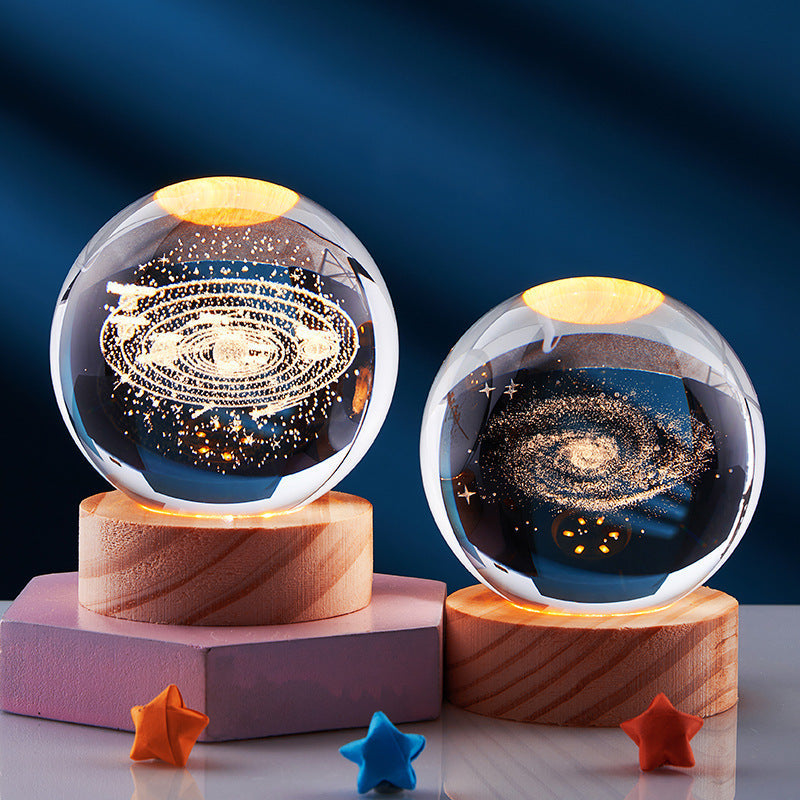 SUENTA 3D Glow Kristall Zauberlampe 3D-Effekt Stimmungsvollen Licht