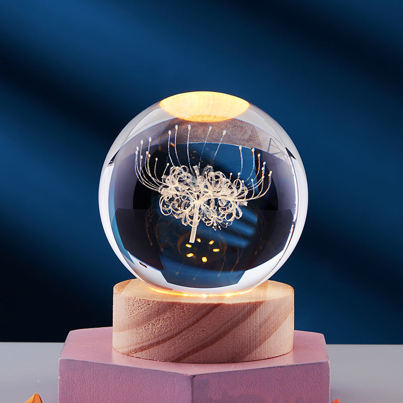 SUENTA 3D Glow Kristall Zauberlampe 3D-Effekt Stimmungsvollen Licht Veränderung