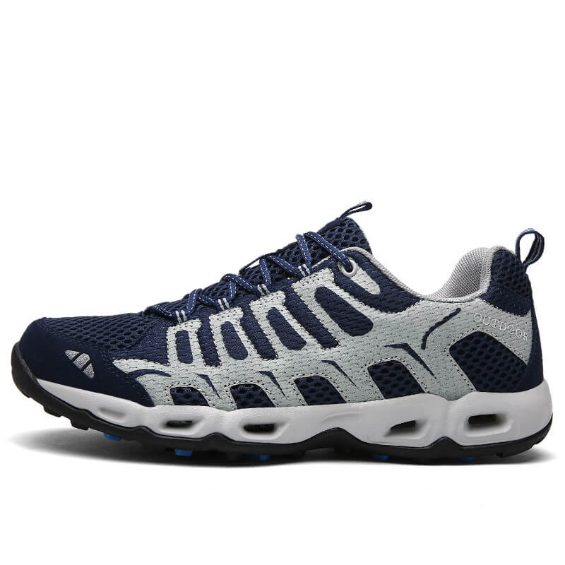SUENTA Unisex Wander Schuhe Im Freien-Aktivitäten Vielseitig - Laufschuhe Blau Hellgrau