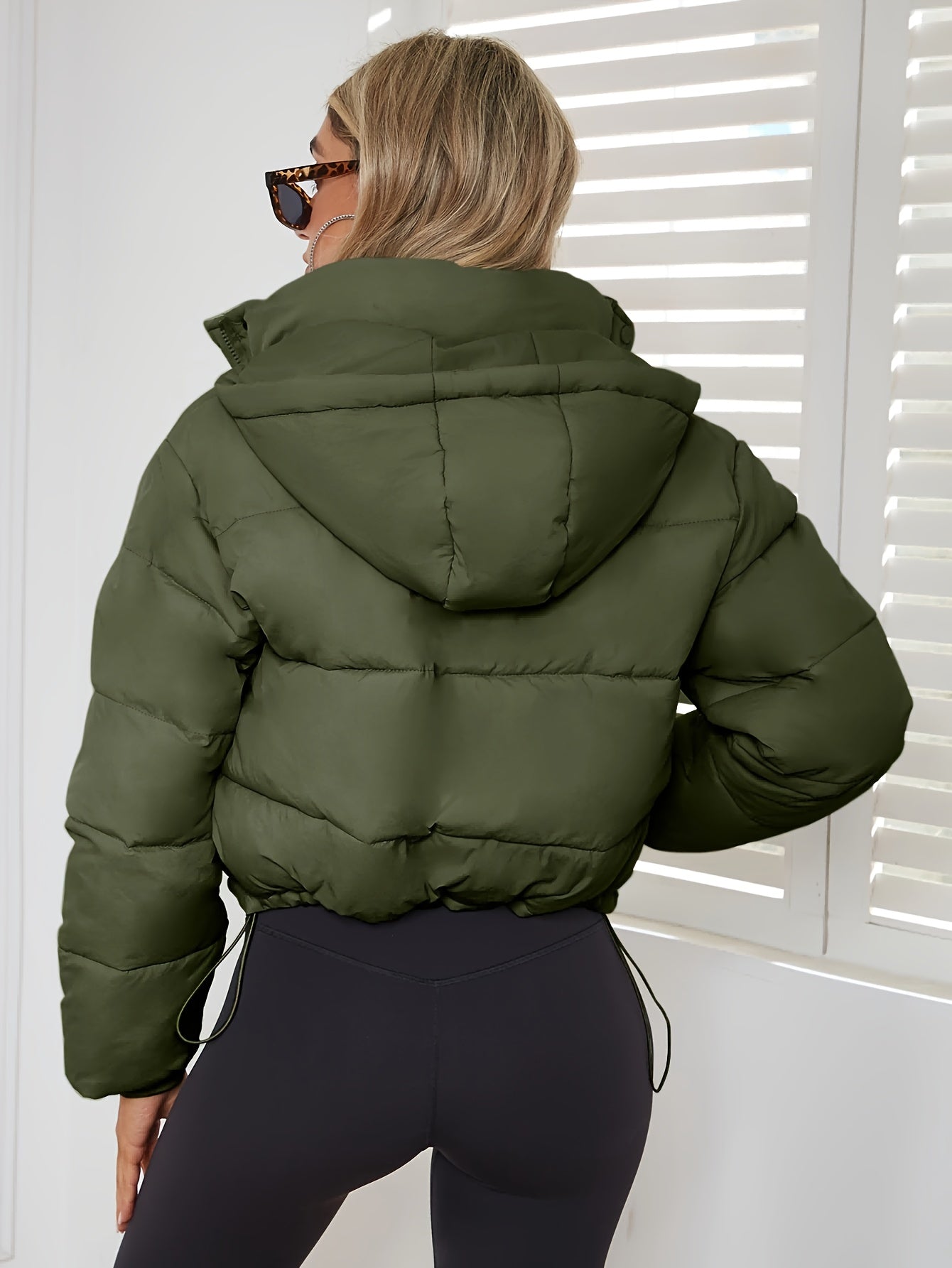 SUENTA Somiya Damen Übergangsjacke - Kurz, Warm mit Kapuze