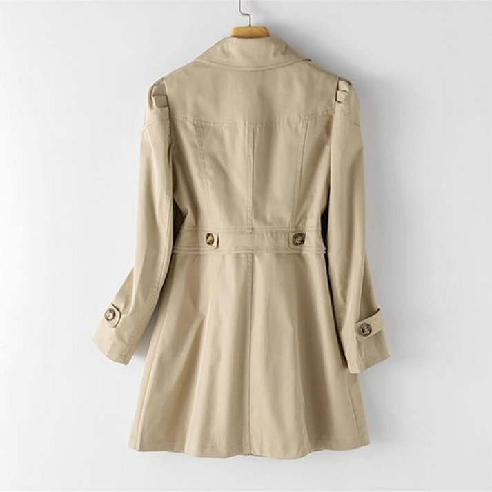 SUENTA Damen Trenchcoat Elegant Und Praktisch Ergänzung Kleiderschrank