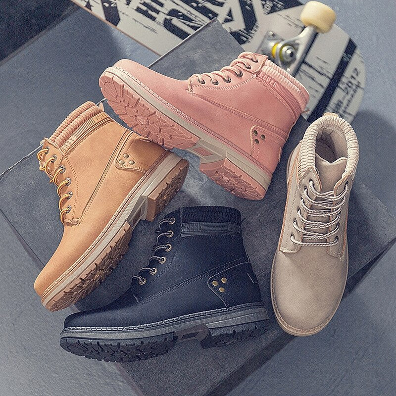 SUENTA Damen Stiefel Winterschuhe Sneakers Design Komfort Alltag - Winterstiefel
