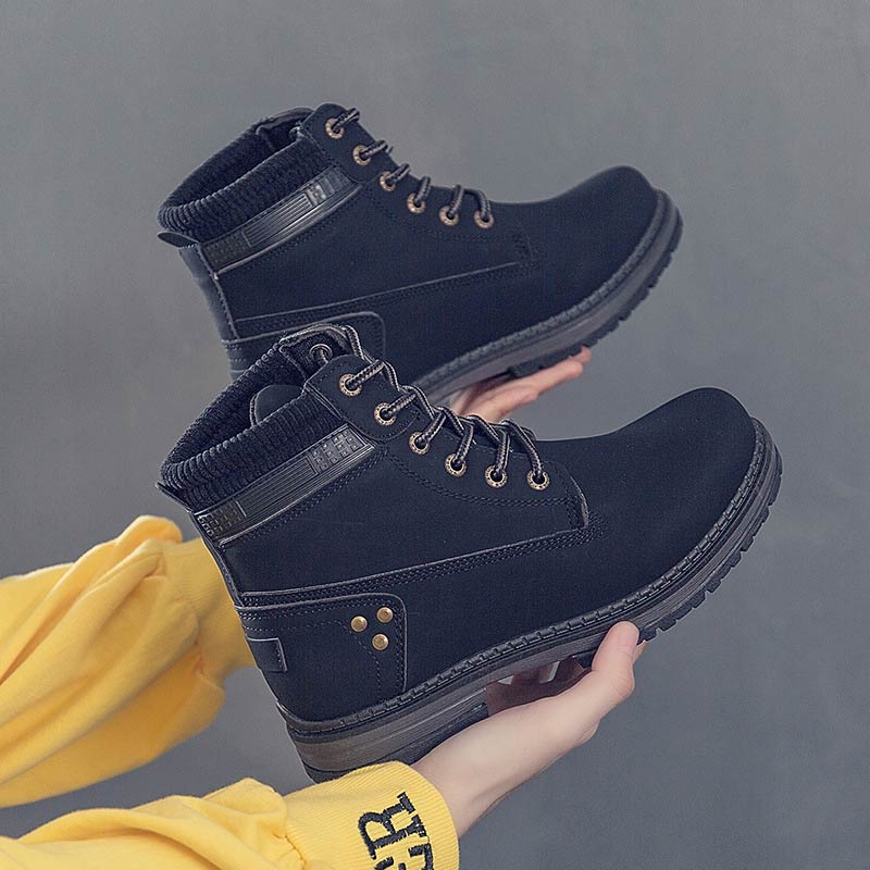 SUENTA Damen Stiefel Winterschuhe Sneakers Design Komfort Alltag - Winterstiefel Schwarz