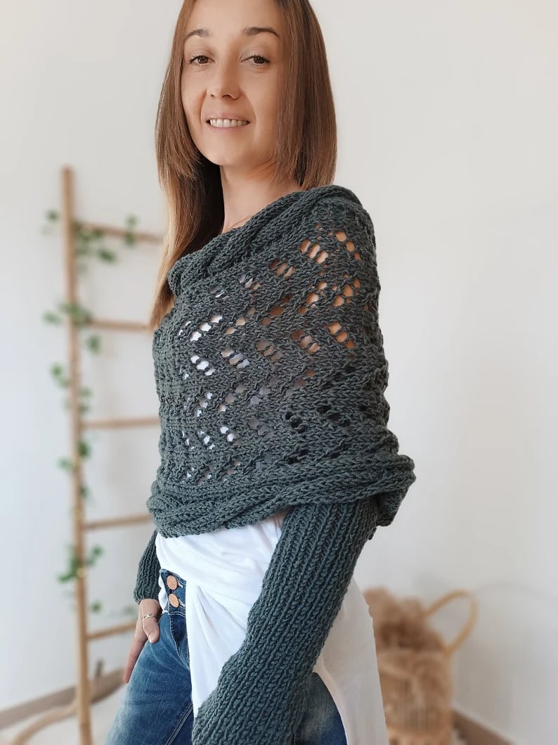 SUENTA Bequemer Strickschal Kuschelige Strickqualität Eleganz