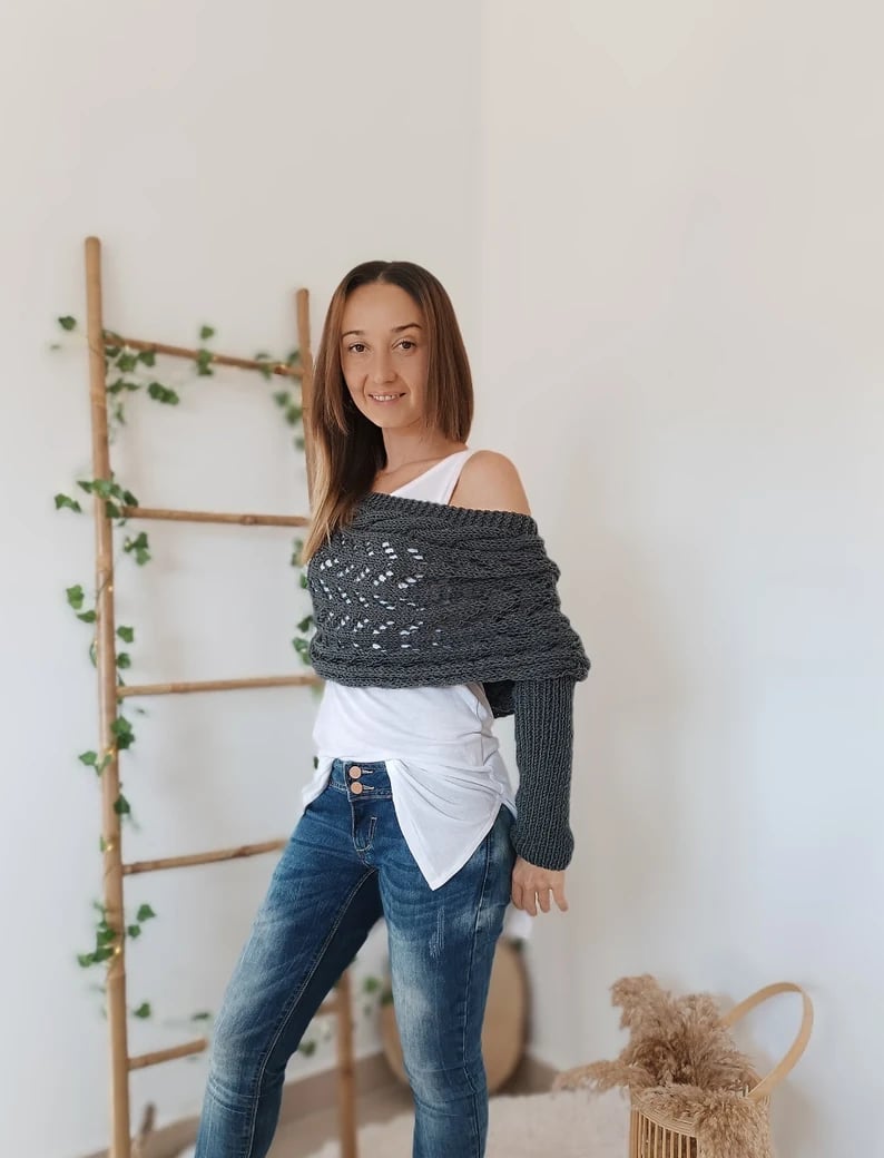 SUENTA Bequemer Strickschal Kuschelige Strickqualität Eleganz