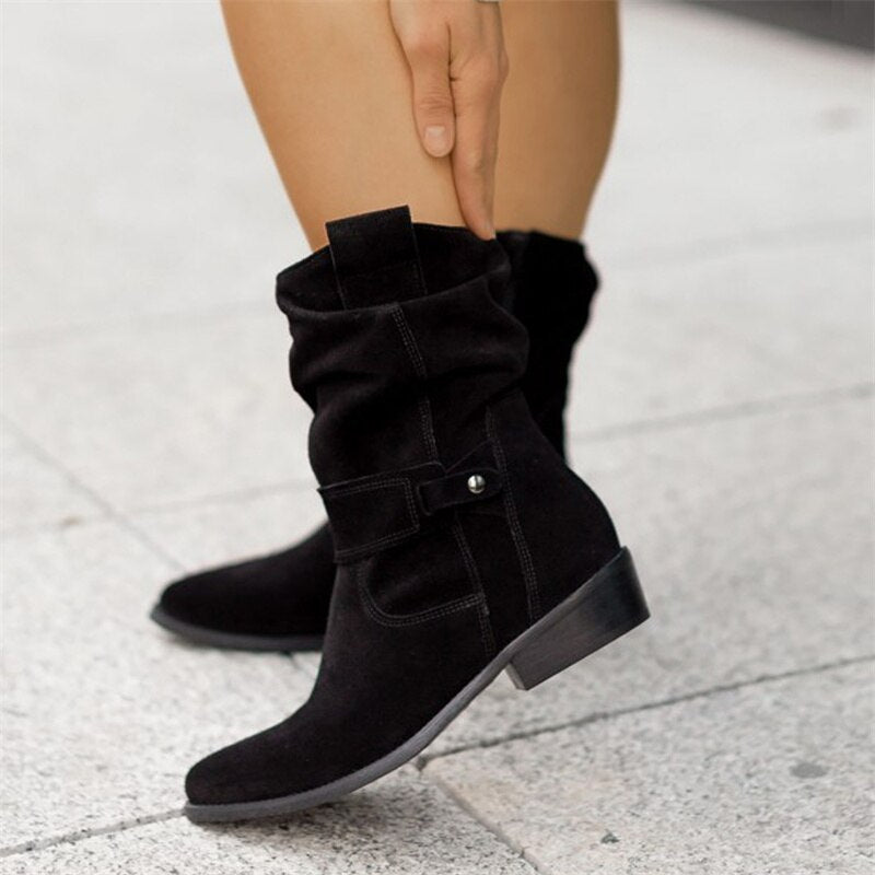 SUENTA Es Vedrà Damen Sommerstiefel - Lässig und Bequem für den Alltag Schwarz