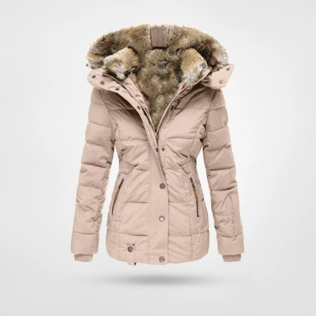 SUENTA Venice Damen Puffer-Parka - Warm und Gefüttert für den Winter Hellrosa