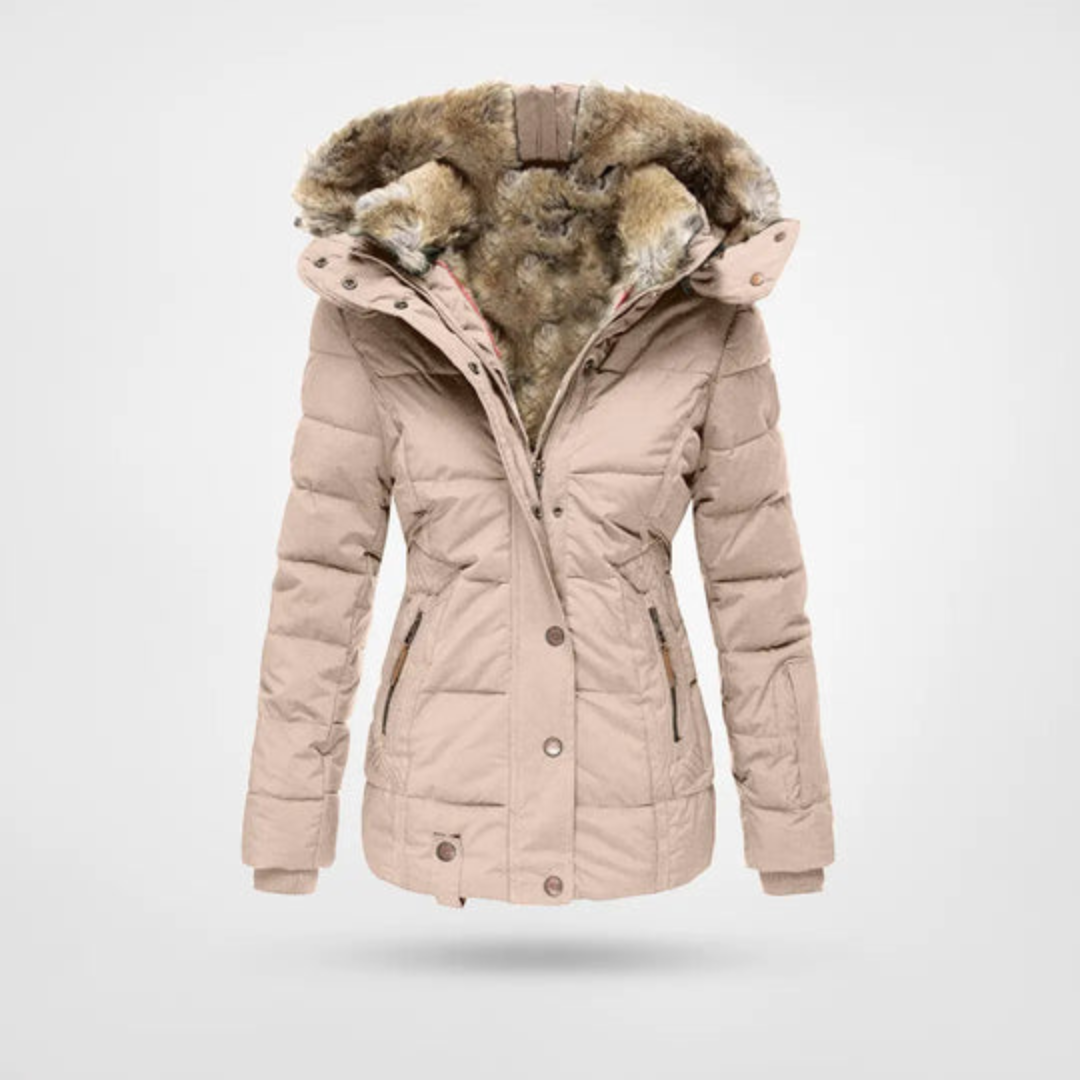 SUENTA Venice Damen Puffer-Parka - Warm und Gefüttert für den Winter Hellrosa