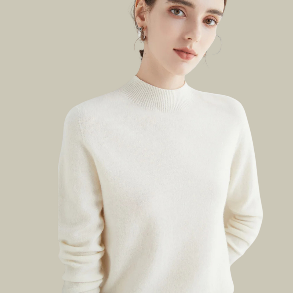 Parsha | Pullover invernale da donna a collo alto in lana merino