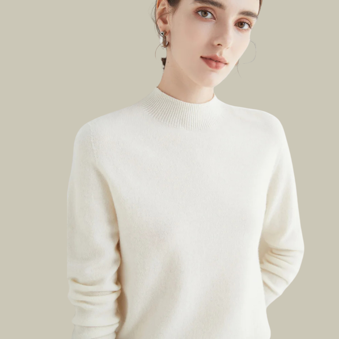 Parsha | Pullover invernale da donna a collo alto in lana merino