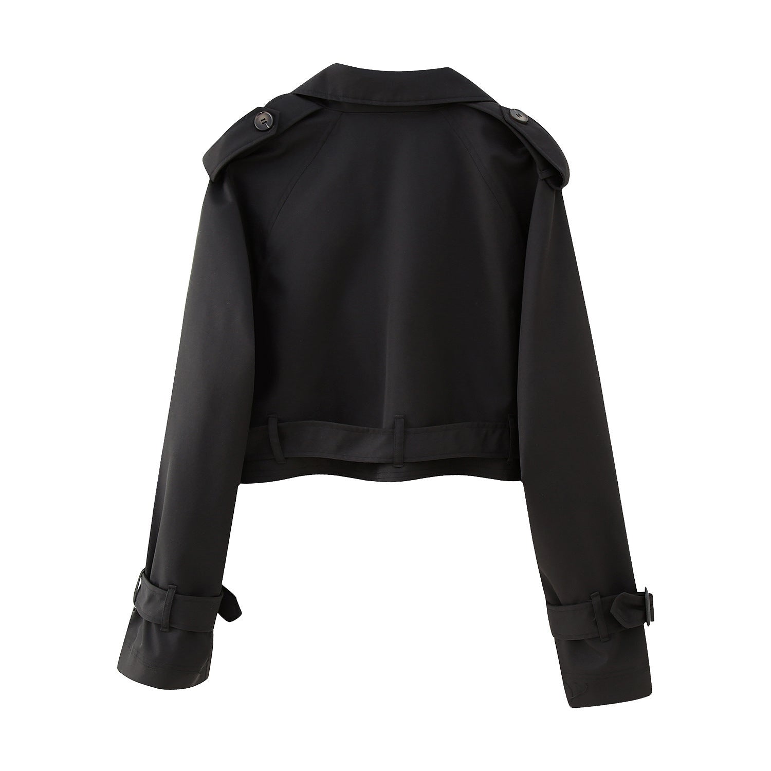 SUENTA Damen Kurzer Trenchcoat Stilvolle Eleganz Zeitlosem Stil