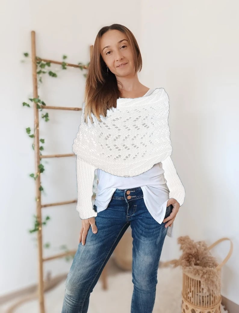 SUENTA Bequemer Strickschal Kuschelige Strickqualität Eleganz