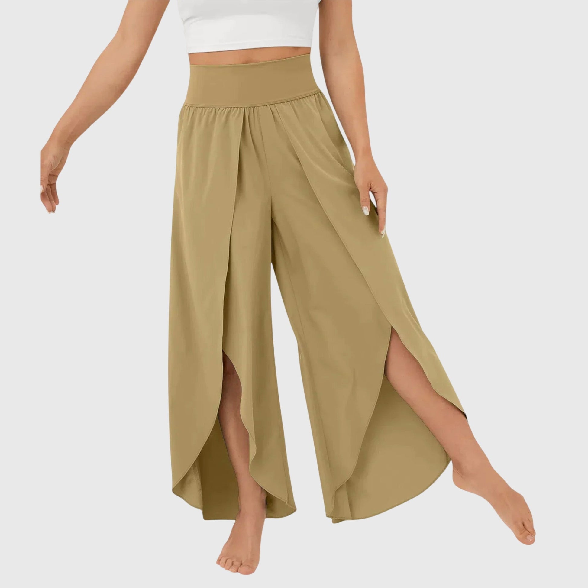 Tasana | Dámské široké boho kalhoty s rozparky