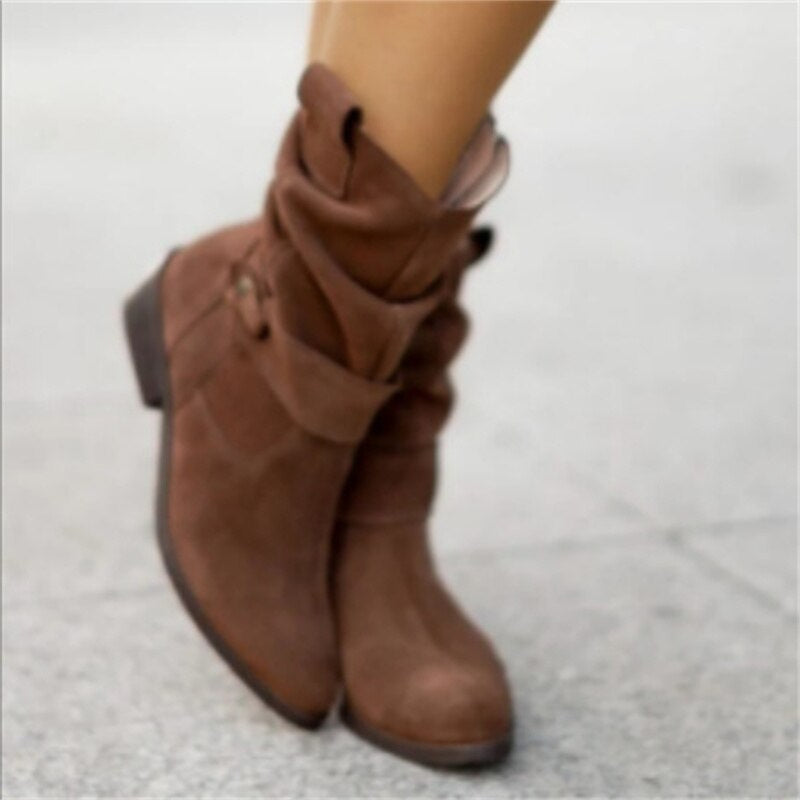 SUENTA Es Vedrà Damen Sommerstiefel - Lässig und Bequem für den Alltag Dunkelbraun