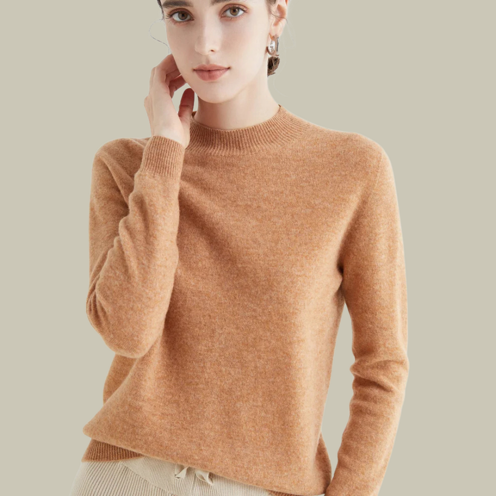 Parsha | Pullover invernale da donna a collo alto in lana merino