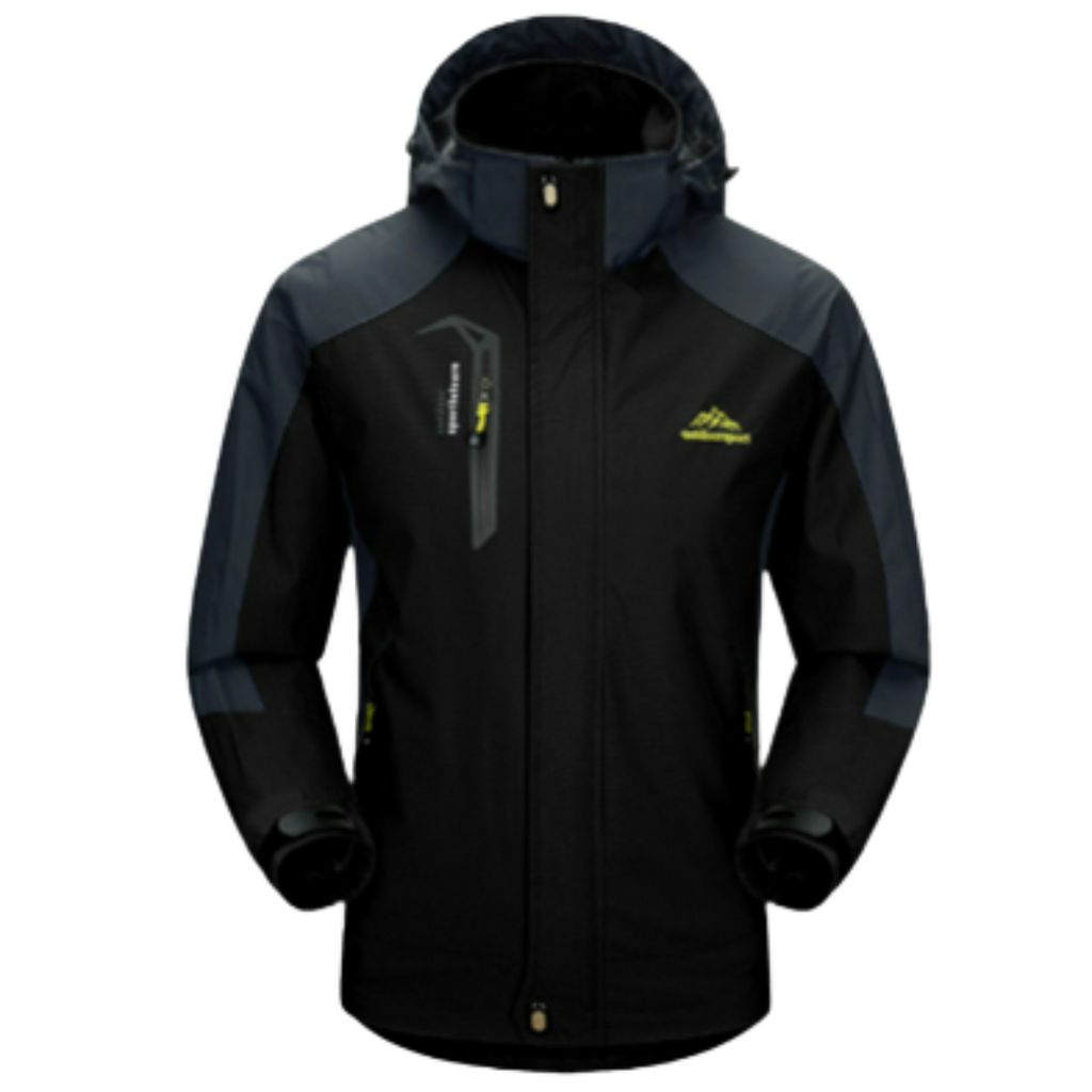 SUENTA Herren Winterjacke Mit Kapuze Für Outdoor Isolierung Schwarz