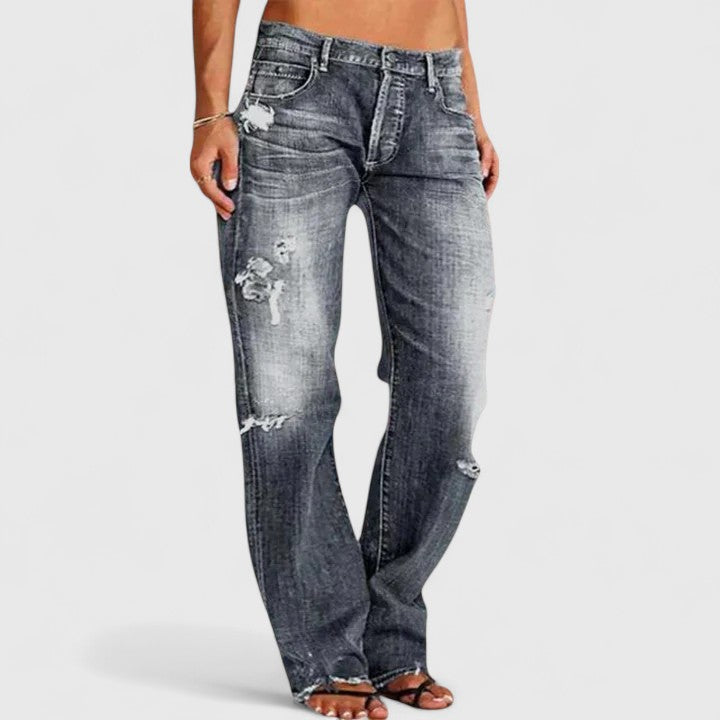 Umami | Damen Vintage-Jeans mit Lockerer Passform und Waschung