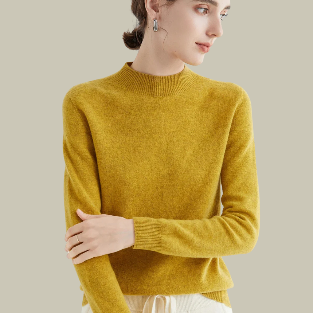 Parsha | Pullover invernale da donna a collo alto in lana merino