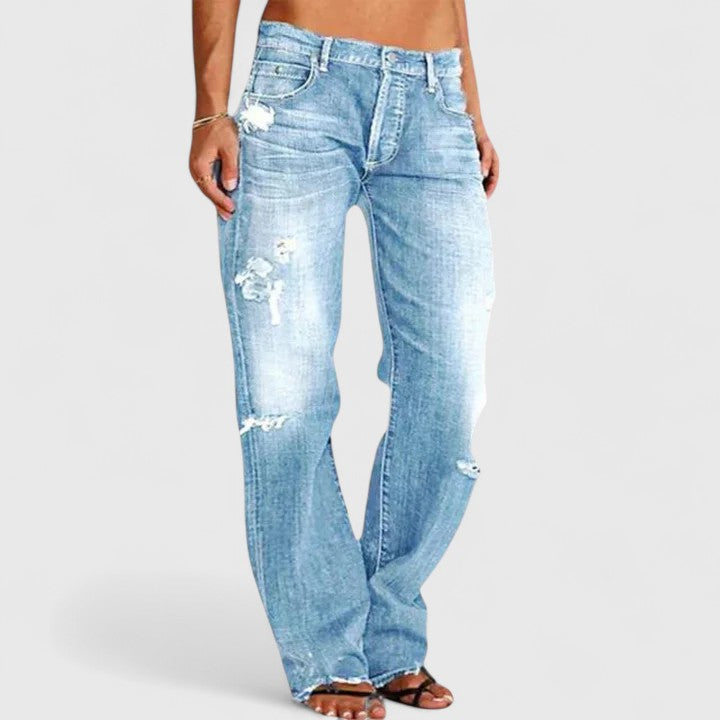 Umami | Damen Vintage-Jeans mit Lockerer Passform und Waschung